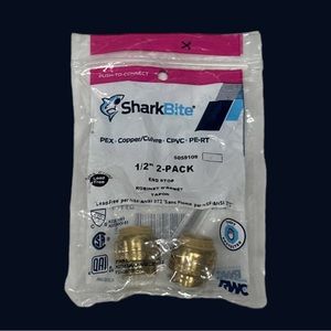 SHARKBITE 1/2 in. Push-to-Connect Brass End Stop Fitting U514LFZ2 5059109 NEW